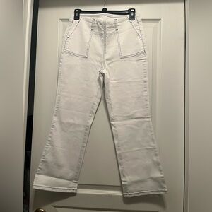 Belle by Kim Gravel White Denim Jeans